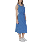 Weißes langes Kleid aus Baumwolle