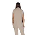 Beige Polyester Waistcoat