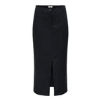 Grauer Polyester-Maxirock