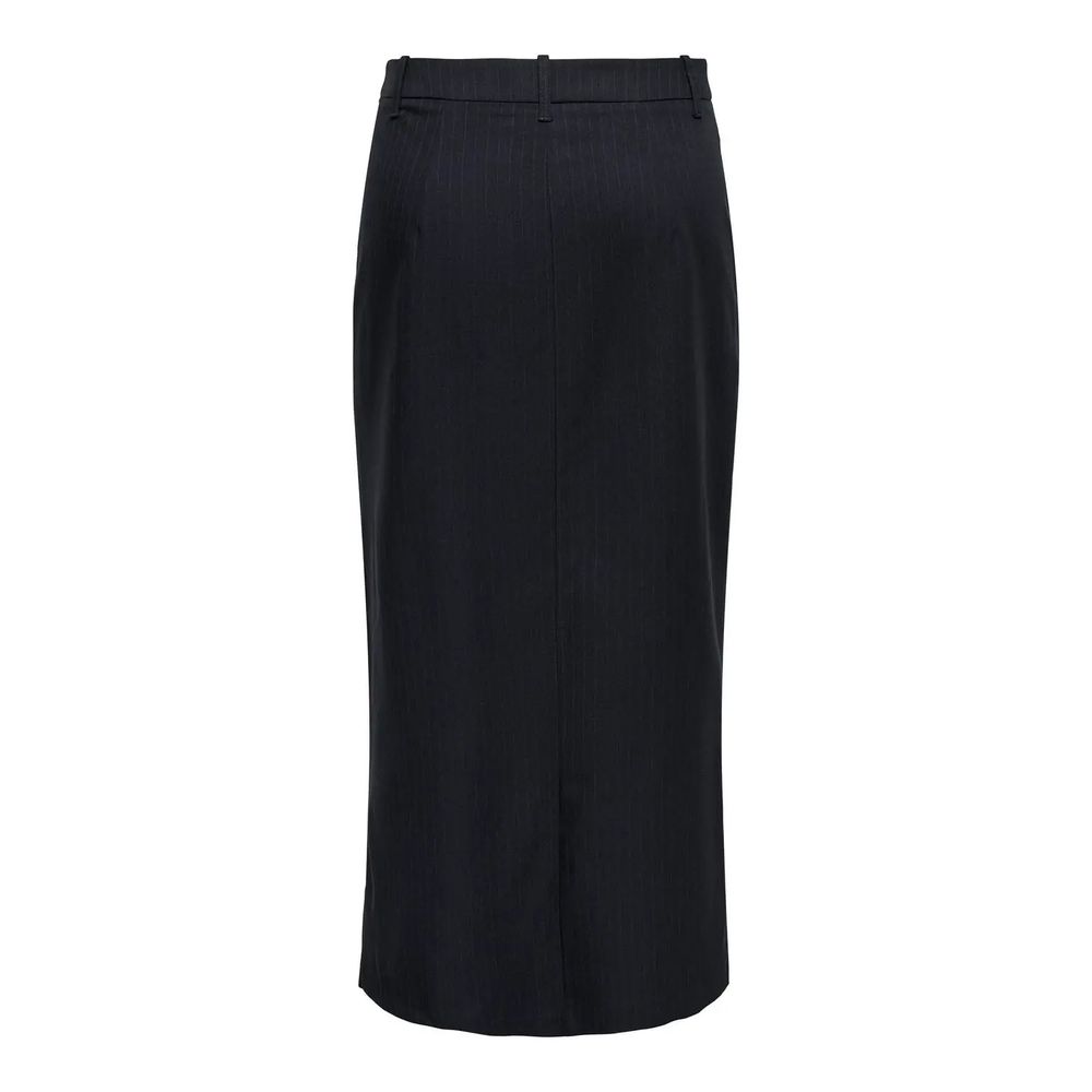 Grauer Polyester-Maxirock