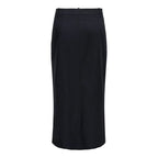 Grauer Polyester-Maxirock