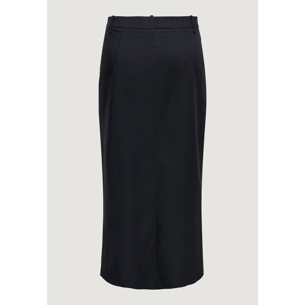 Grauer Polyester-Maxirock