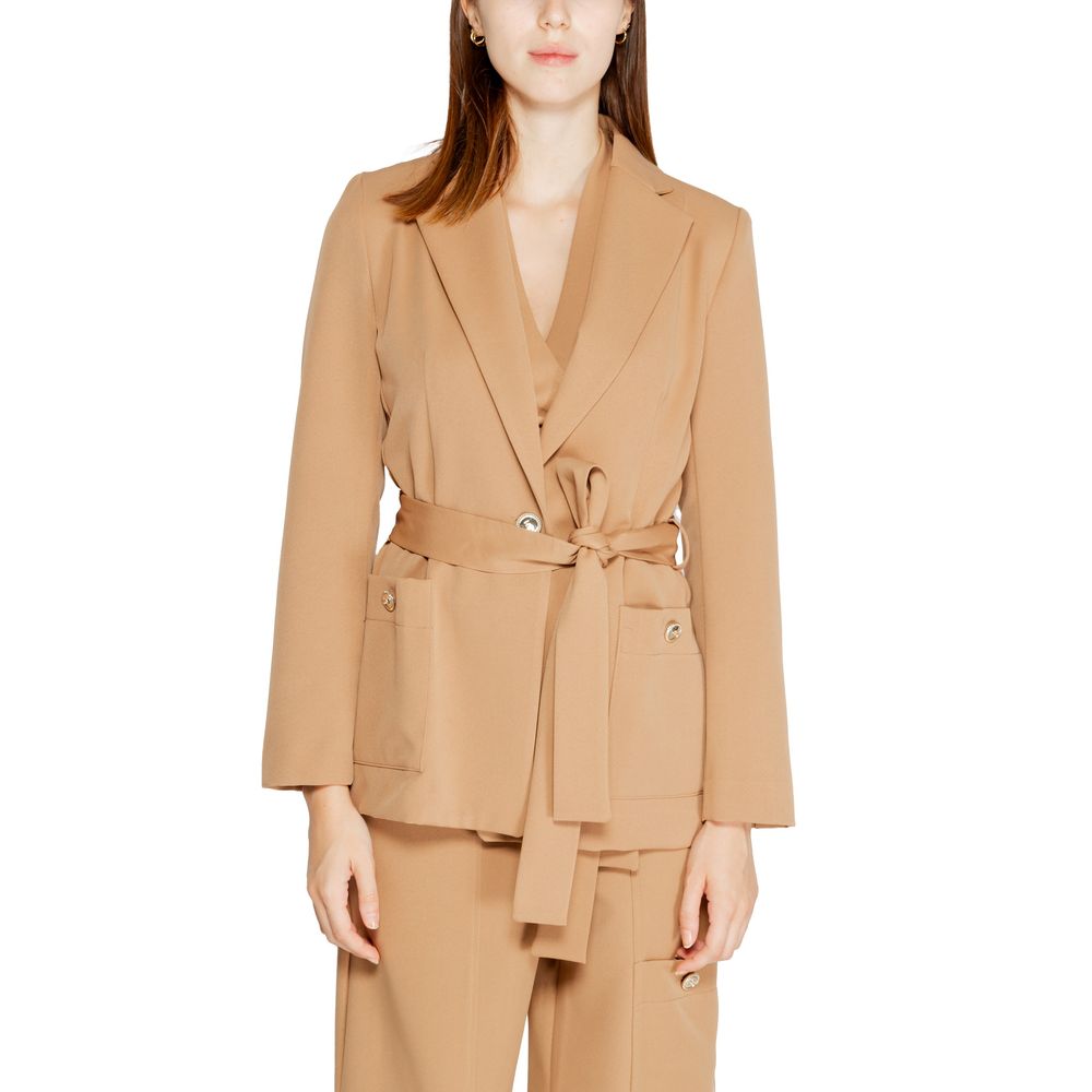 Beige Polyester-Blazer