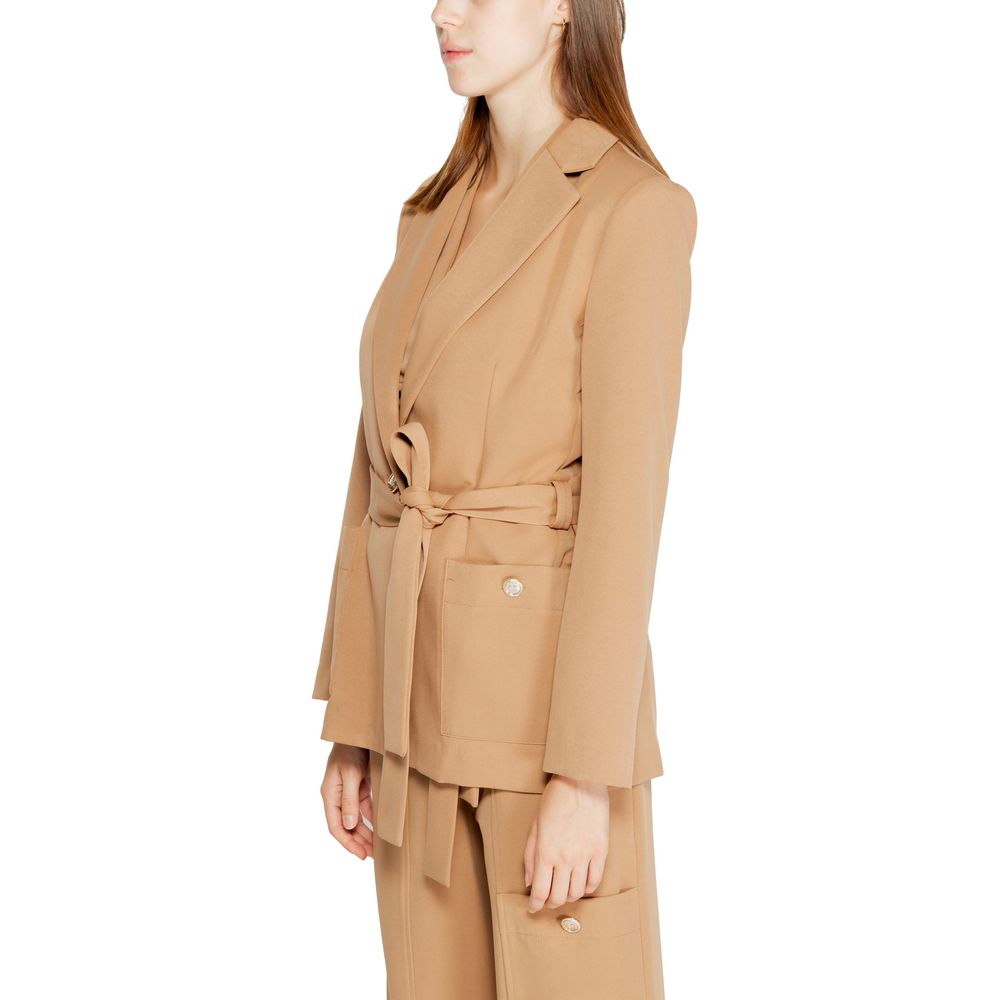 Beige Polyester-Blazer