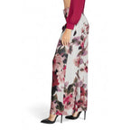 Bordeauxfarbene Freizeithose aus Polyester
