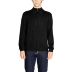 Schwarzer Viskose-Cardigan