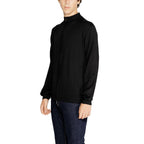 Schwarzer Viskose-Cardigan