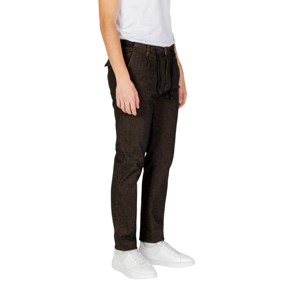 Braune Freizeit-Baumwollhose