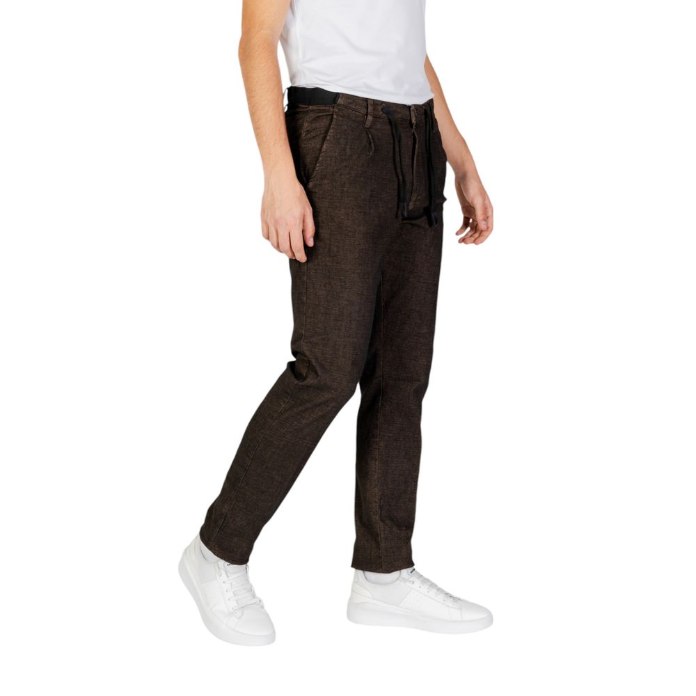Braune Freizeit-Baumwollhose