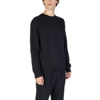 Black Cotton Sweatshirt