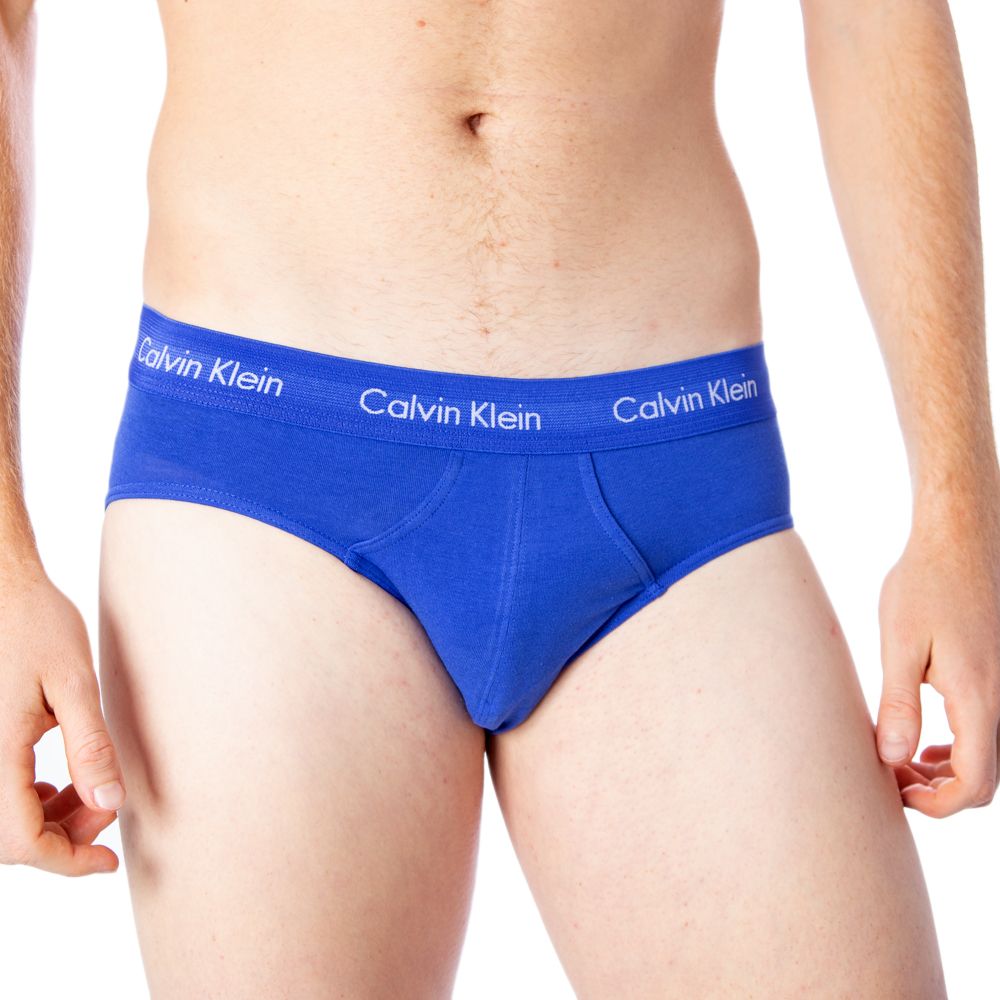 Blaue Baumwollslips