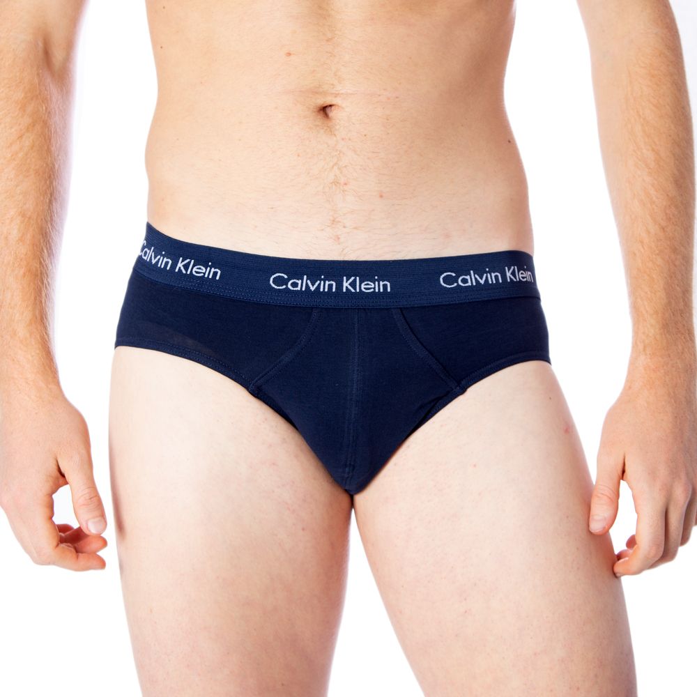 Blaue Baumwollslips