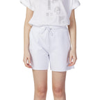 White Cotton Shorts