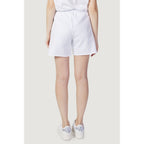 White Cotton Shorts