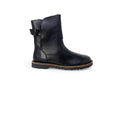 Black Leather Ankle Boots