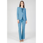 Turquoise Polyester Blazer