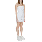 White Recycled Cotton Short Dress