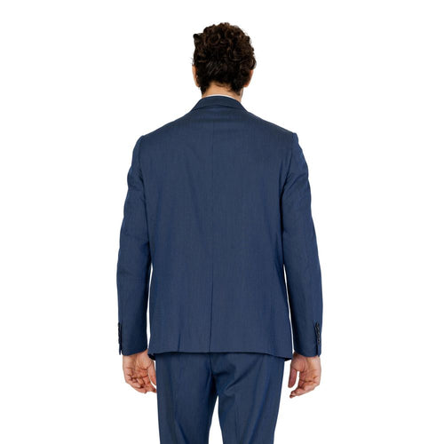Blauer Polyesterblazer