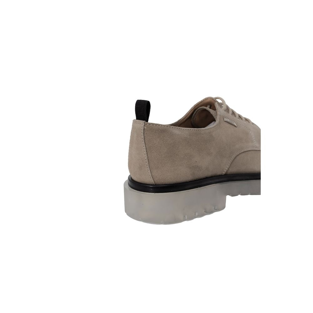 Beige Polyethylene Oxfords And Derbies
