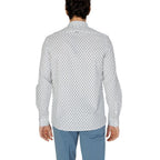 White Viscose Pattern Shirt