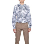 Blue Cotton Pattern Shirt