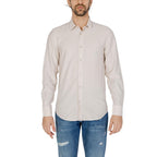 Beige Viscose Dress Shirt