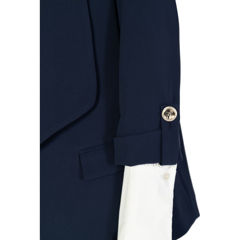 Blauer Polyester-Blazer