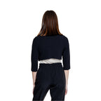 Black Polyester Sleeveless Jacket