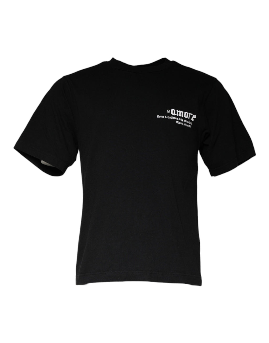 T-Shirt aus Baumwolle mit Rundhalsausschnitt und „Black Amore“-Print