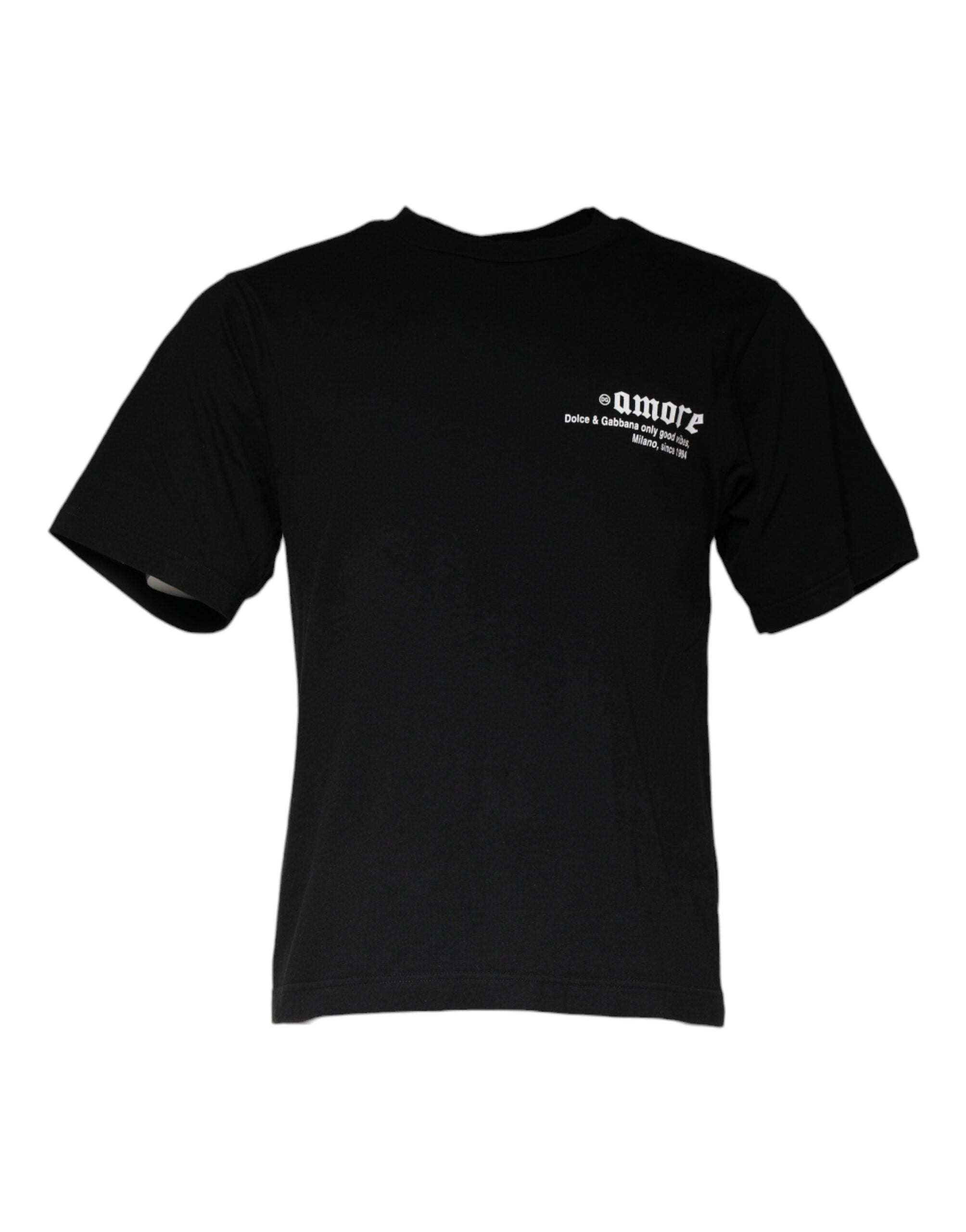 T-Shirt aus Baumwolle mit Rundhalsausschnitt und „Black Amore“-Print