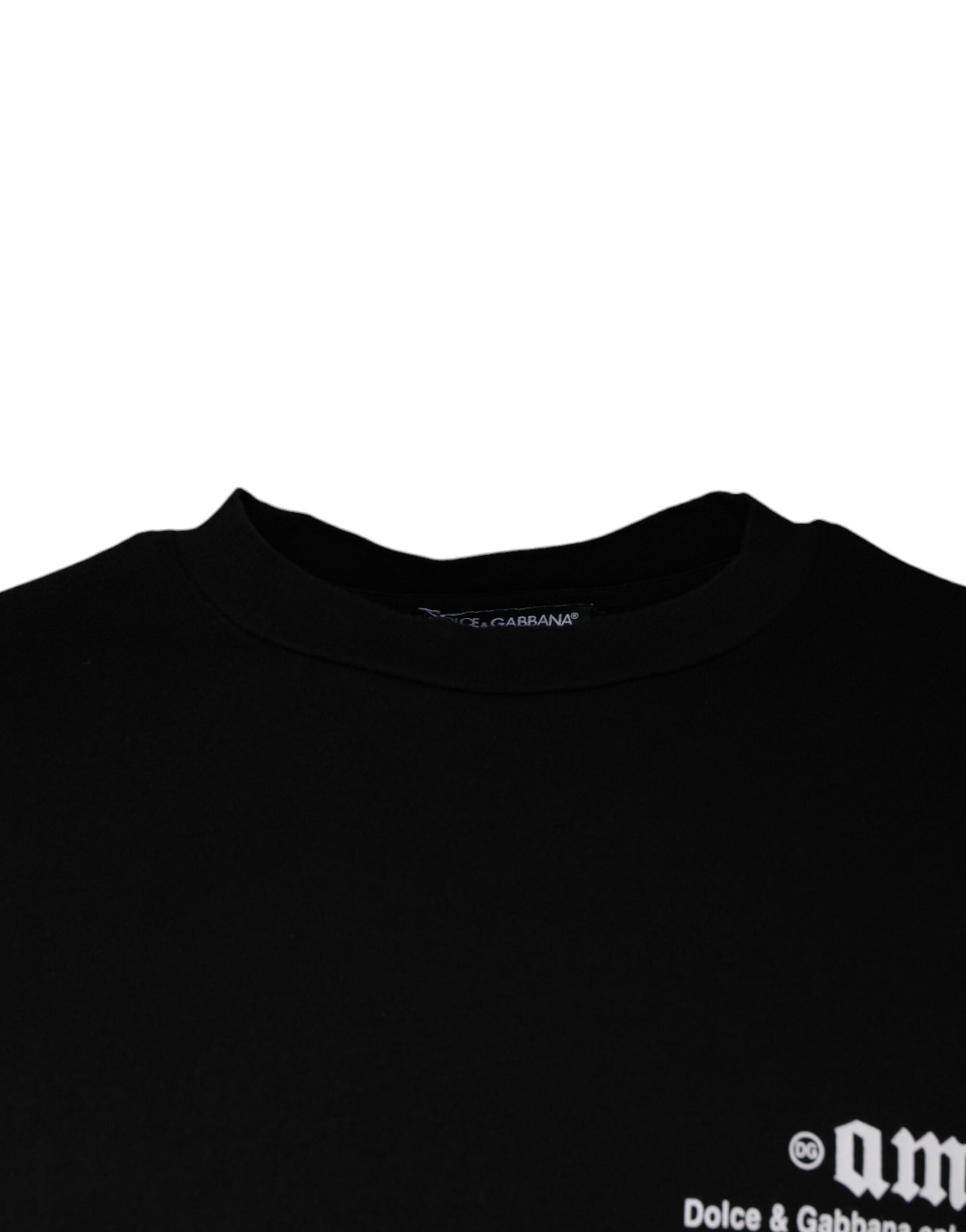 T-Shirt aus Baumwolle mit Rundhalsausschnitt und „Black Amore“-Print