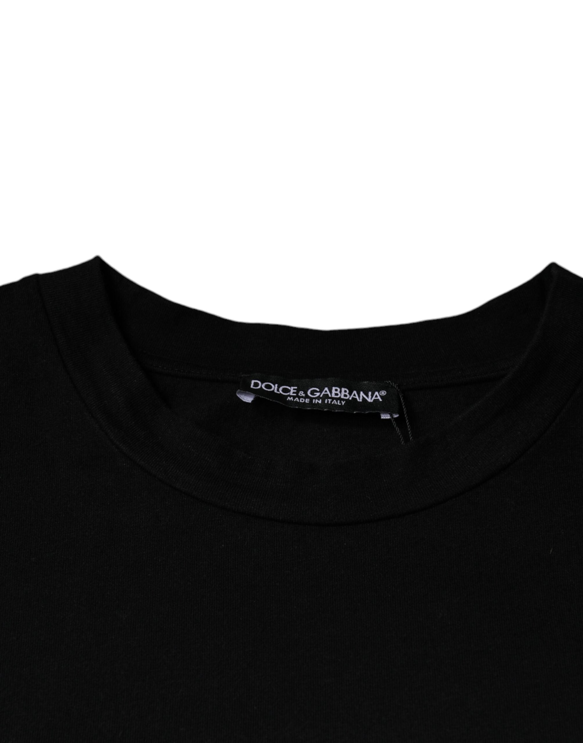 T-Shirt aus Baumwolle mit Rundhalsausschnitt und „Black Amore“-Print