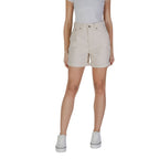 Beige Cotton Shorts