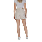 Beige Cotton Shorts