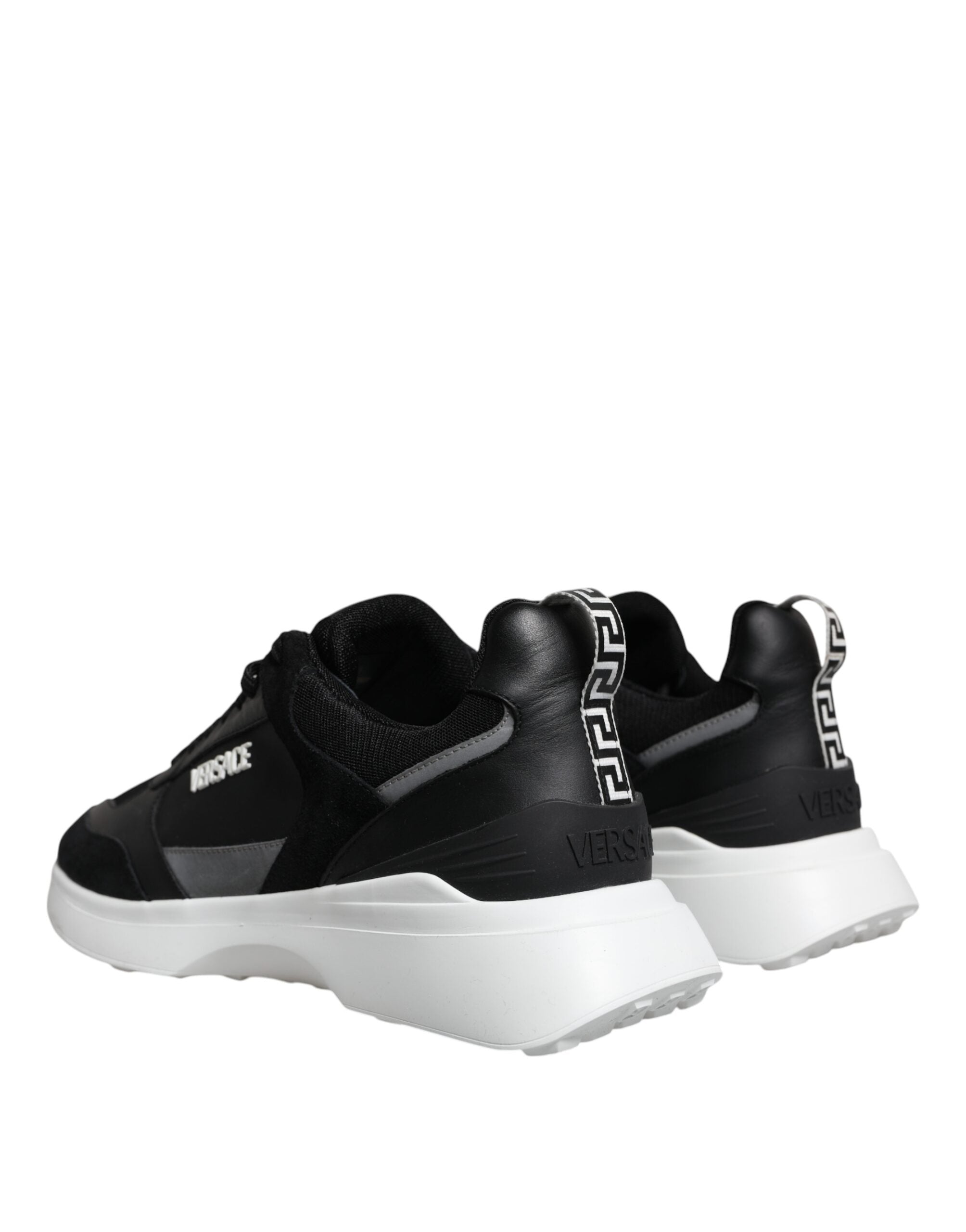 Schwarze Canvas Quad Fabric Medusa Low Top Sneaker
