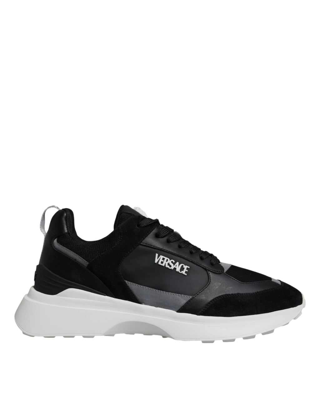 Schwarze Canvas Quad Fabric Medusa Low Top Sneaker
