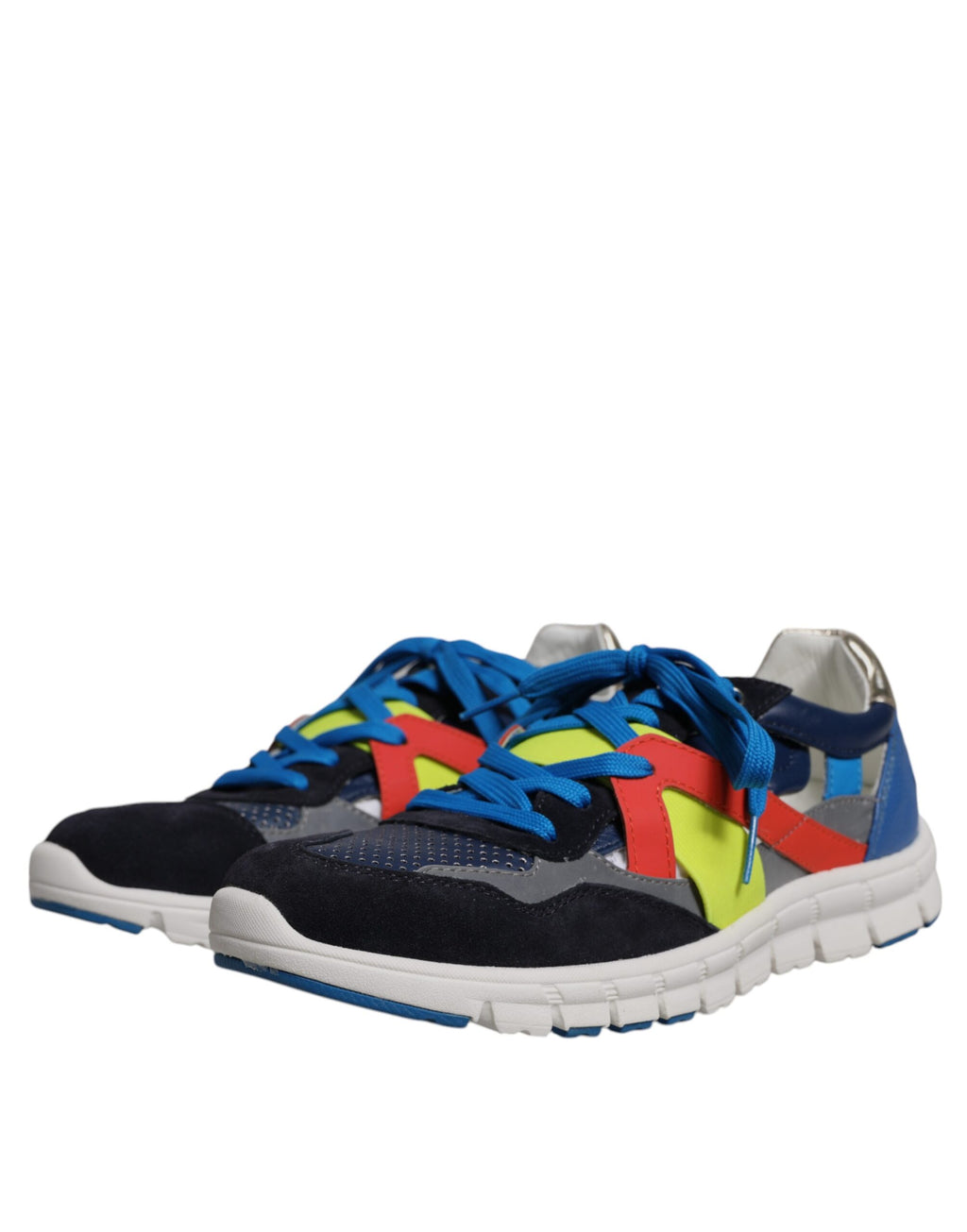 Multicolor Leder Wildleder Low Top Sneakers Schuhe