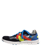 Multicolor Leder Wildleder Low Top Sneakers Schuhe