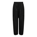 Black Cotton Cargo Pants