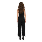 Black Cotton Cargo Pants