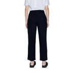 Black Viscose Casual Pants