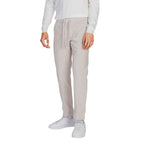 Beige Freizeithose aus Polyester