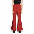 Rote Polyester-Schlaghose