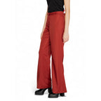 Rote Polyester-Schlaghose