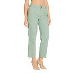 Turquoise Cotton Chino Pants
