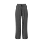 Gray Viscose Casual Pants