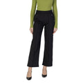 Black Viscose Casual Pants