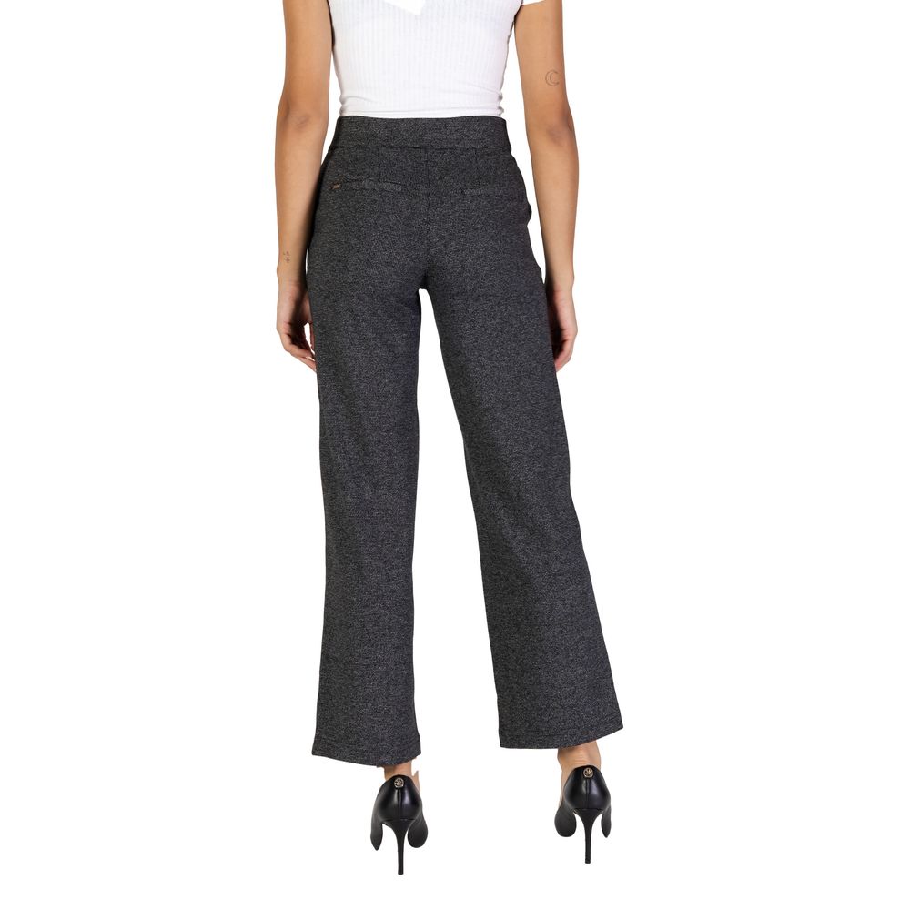 Schwarze Freizeithose aus Polyester