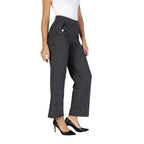 Schwarze Freizeithose aus Polyester
