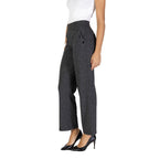 Schwarze Freizeithose aus Polyester